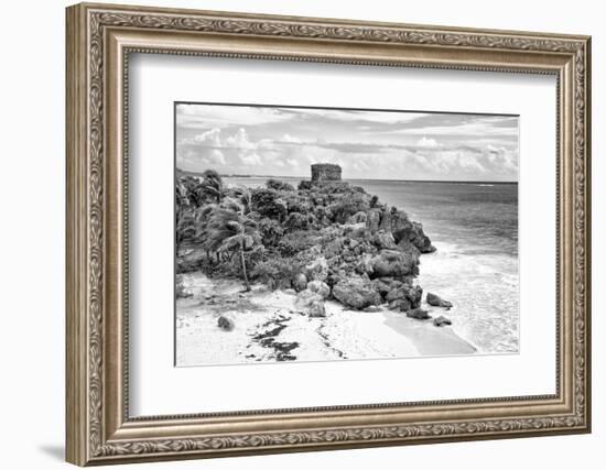 ¡Viva Mexico! B&W Collection - Tulum Riviera Maya VI-Philippe Hugonnard-Framed Photographic Print