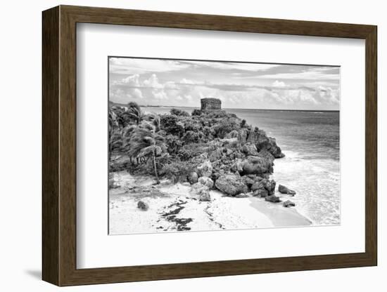 ¡Viva Mexico! B&W Collection - Tulum Riviera Maya VI-Philippe Hugonnard-Framed Photographic Print