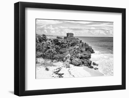 ¡Viva Mexico! B&W Collection - Tulum Riviera Maya VI-Philippe Hugonnard-Framed Photographic Print