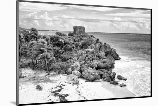 ¡Viva Mexico! B&W Collection - Tulum Riviera Maya VI-Philippe Hugonnard-Mounted Photographic Print