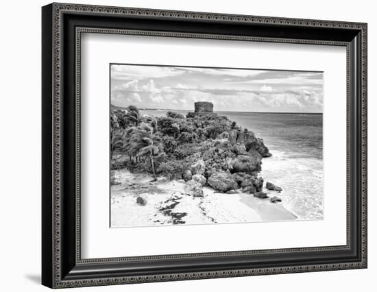 ¡Viva Mexico! B&W Collection - Tulum Riviera Maya VI-Philippe Hugonnard-Framed Photographic Print