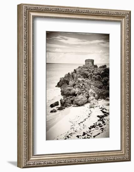 ¡Viva Mexico! B&W Collection - Tulum Riviera Maya VII-Philippe Hugonnard-Framed Photographic Print