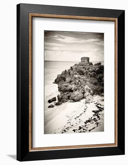 ¡Viva Mexico! B&W Collection - Tulum Riviera Maya VII-Philippe Hugonnard-Framed Photographic Print