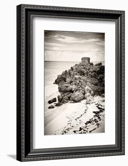 ¡Viva Mexico! B&W Collection - Tulum Riviera Maya VII-Philippe Hugonnard-Framed Photographic Print