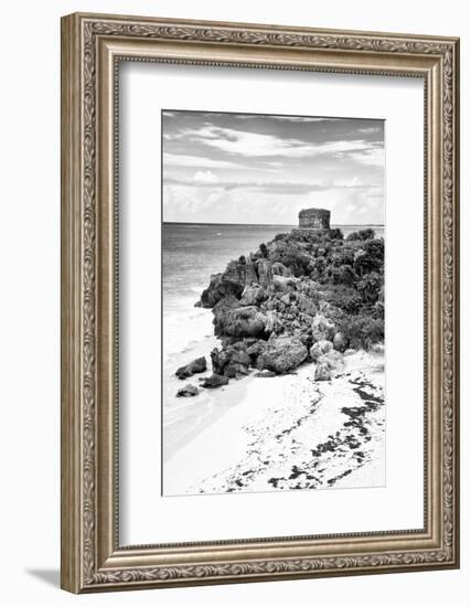 ¡Viva Mexico! B&W Collection - Tulum Riviera Maya VIII-Philippe Hugonnard-Framed Photographic Print