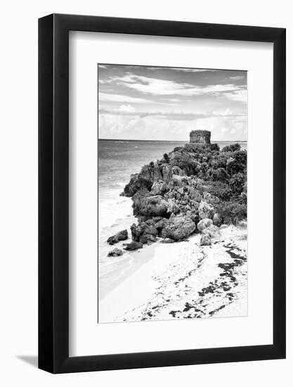 ¡Viva Mexico! B&W Collection - Tulum Riviera Maya VIII-Philippe Hugonnard-Framed Photographic Print