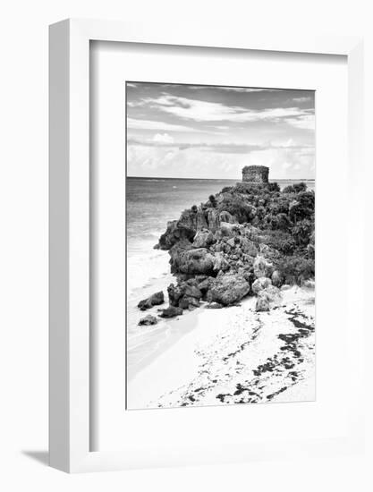 ¡Viva Mexico! B&W Collection - Tulum Riviera Maya VIII-Philippe Hugonnard-Framed Photographic Print