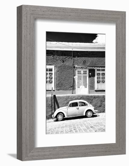 ¡Viva Mexico! B&W Collection - VW Beetle Car-Philippe Hugonnard-Framed Photographic Print