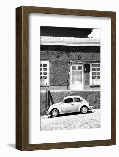 ¡Viva Mexico! B&W Collection - VW Beetle Car-Philippe Hugonnard-Framed Photographic Print