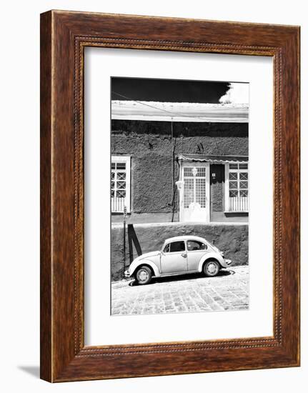 ¡Viva Mexico! B&W Collection - VW Beetle Car-Philippe Hugonnard-Framed Photographic Print