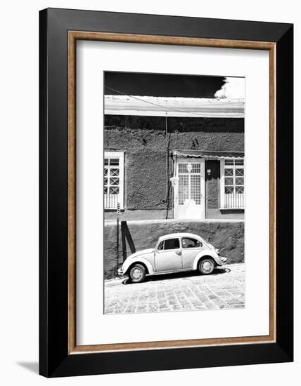 ¡Viva Mexico! B&W Collection - VW Beetle Car-Philippe Hugonnard-Framed Photographic Print