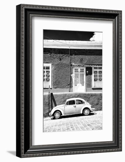 ¡Viva Mexico! B&W Collection - VW Beetle Car-Philippe Hugonnard-Framed Photographic Print