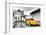 ?Viva Mexico! B&W Collection - Yellow VW Beetle Car in San Cristobal de Las Casas-Philippe Hugonnard-Framed Photographic Print