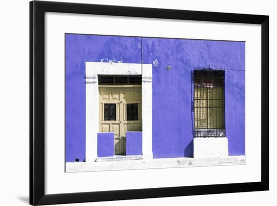 ¡Viva Mexico! Collection - 130 Street Campeche - Eggplant Wall-Philippe Hugonnard-Framed Photographic Print