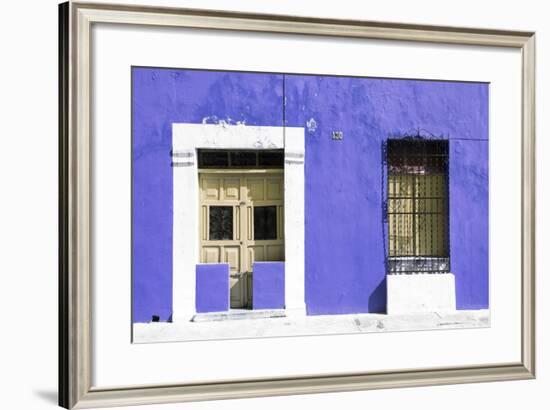 ¡Viva Mexico! Collection - 130 Street Campeche - Eggplant Wall-Philippe Hugonnard-Framed Photographic Print