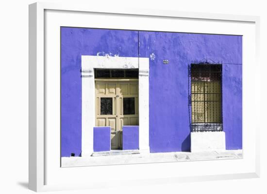 ¡Viva Mexico! Collection - 130 Street Campeche - Eggplant Wall-Philippe Hugonnard-Framed Photographic Print