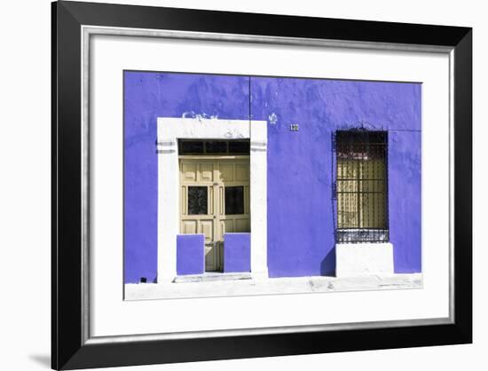 ¡Viva Mexico! Collection - 130 Street Campeche - Eggplant Wall-Philippe Hugonnard-Framed Photographic Print