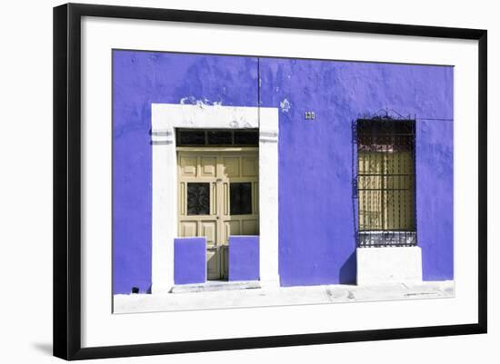 ¡Viva Mexico! Collection - 130 Street Campeche - Eggplant Wall-Philippe Hugonnard-Framed Photographic Print