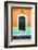 ¡Viva Mexico! Collection - 19e Door and Orange Wall-Philippe Hugonnard-Framed Photographic Print