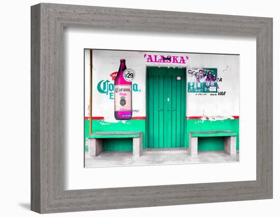 ¡Viva Mexico! Collection - "ALASKA" Coral Green Bar-Philippe Hugonnard-Framed Photographic Print