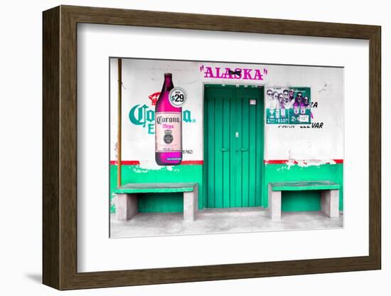 ¡Viva Mexico! Collection - "ALASKA" Coral Green Bar-Philippe Hugonnard-Framed Photographic Print