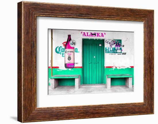 ¡Viva Mexico! Collection - "ALASKA" Coral Green Bar-Philippe Hugonnard-Framed Photographic Print