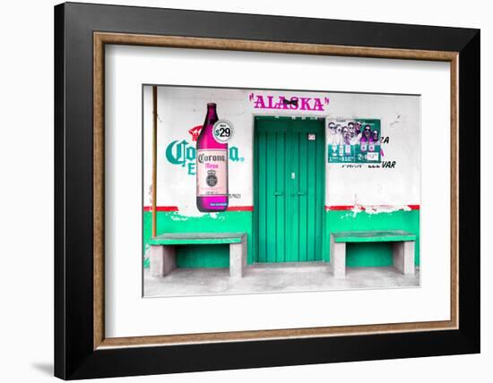 ¡Viva Mexico! Collection - "ALASKA" Coral Green Bar-Philippe Hugonnard-Framed Photographic Print