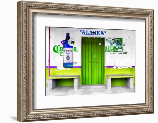 ¡Viva Mexico! Collection - "ALASKA" Lime Green Bar-Philippe Hugonnard-Framed Photographic Print