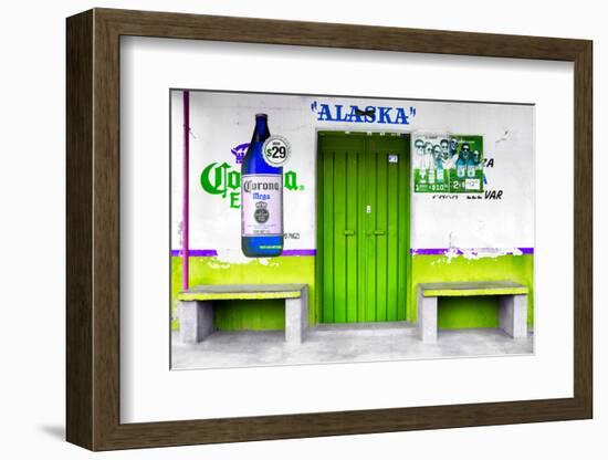 ¡Viva Mexico! Collection - "ALASKA" Lime Green Bar-Philippe Hugonnard-Framed Photographic Print