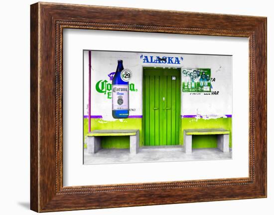 ¡Viva Mexico! Collection - "ALASKA" Lime Green Bar-Philippe Hugonnard-Framed Photographic Print