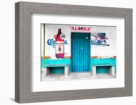 ¡Viva Mexico! Collection - "ALASKA" Turquoise Bar-Philippe Hugonnard-Framed Photographic Print