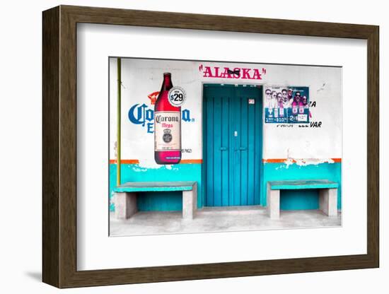 ¡Viva Mexico! Collection - "ALASKA" Turquoise Bar-Philippe Hugonnard-Framed Photographic Print