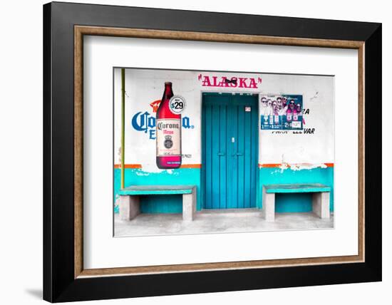 ¡Viva Mexico! Collection - "ALASKA" Turquoise Bar-Philippe Hugonnard-Framed Photographic Print