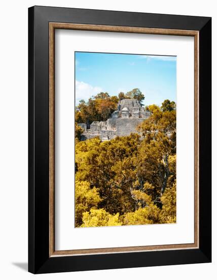 ¡Viva Mexico! Collection - Ancient Maya City within the jungle in Autumn of Calakmul IV-Philippe Hugonnard-Framed Photographic Print