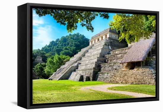 ¡Viva Mexico! Collection - Beautiful Temple of the Inscription - Palenque-Philippe Hugonnard-Framed Premier Image Canvas