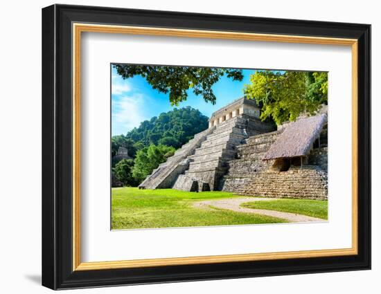 ¡Viva Mexico! Collection - Beautiful Temple of the Inscription - Palenque-Philippe Hugonnard-Framed Photographic Print