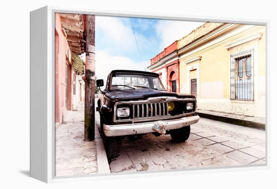 ¡Viva Mexico! Collection - Black Jeep and Colorful Street II-Philippe Hugonnard-Framed Premier Image Canvas