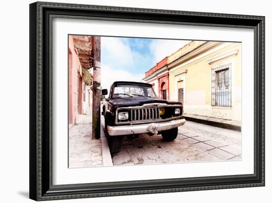 ¡Viva Mexico! Collection - Black Jeep and Colorful Street II-Philippe Hugonnard-Framed Photographic Print