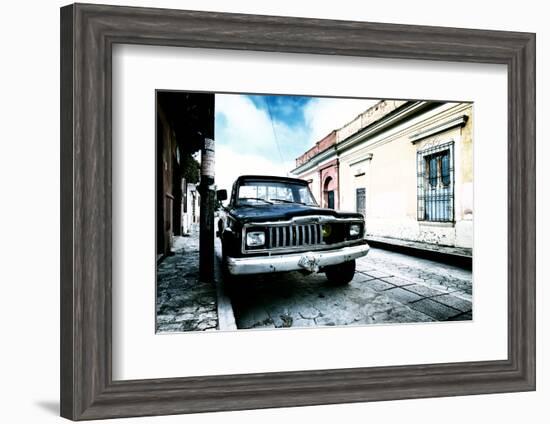 ¡Viva Mexico! Collection - Black Jeep and Colorful Street III-Philippe Hugonnard-Framed Photographic Print