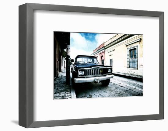 ¡Viva Mexico! Collection - Black Jeep and Colorful Street III-Philippe Hugonnard-Framed Photographic Print