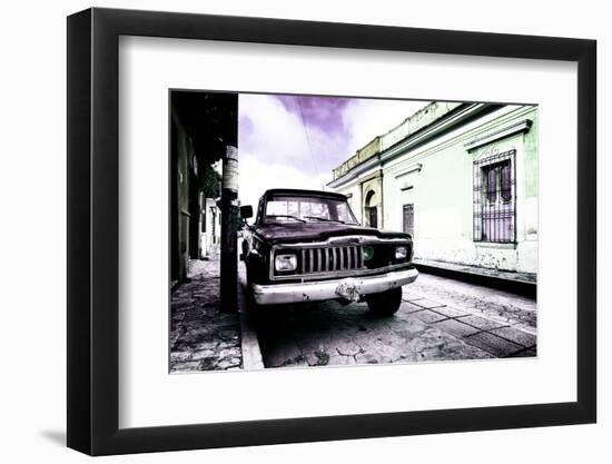 ¡Viva Mexico! Collection - Black Jeep and Colorful Street IV-Philippe Hugonnard-Framed Photographic Print