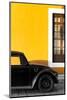 ¡Viva Mexico! Collection - Black VW Beetle with Gold Street Wall-Philippe Hugonnard-Mounted Photographic Print