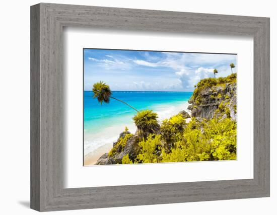 ¡Viva Mexico! Collection - Caribbean Coastline in Tulum II-Philippe Hugonnard-Framed Photographic Print