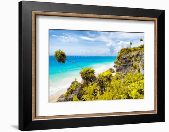 ¡Viva Mexico! Collection - Caribbean Coastline in Tulum II-Philippe Hugonnard-Framed Photographic Print