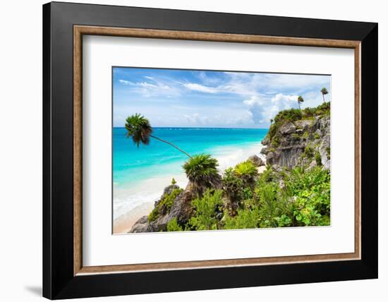 ¡Viva Mexico! Collection - Caribbean Coastline in Tulum-Philippe Hugonnard-Framed Photographic Print