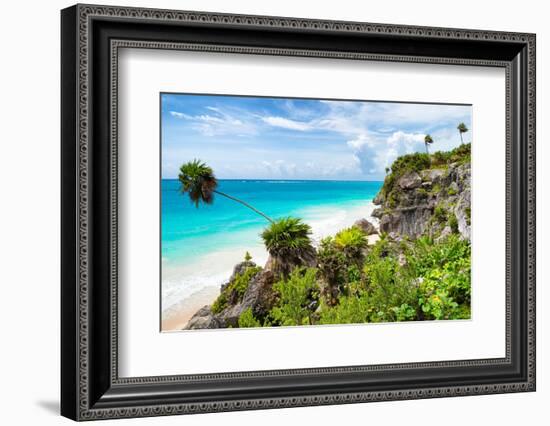 ¡Viva Mexico! Collection - Caribbean Coastline in Tulum-Philippe Hugonnard-Framed Photographic Print