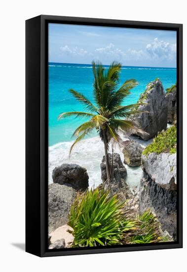 ?Viva Mexico! Collection - Caribbean Coastline-Philippe Hugonnard-Framed Premier Image Canvas