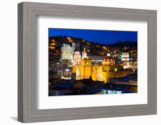 ?Viva Mexico! Collection - Church of San Diego at Night - Guanajuato-Philippe Hugonnard-Framed Photographic Print