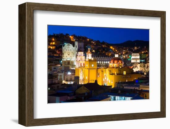 ?Viva Mexico! Collection - Church of San Diego at Night - Guanajuato-Philippe Hugonnard-Framed Photographic Print