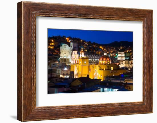 ?Viva Mexico! Collection - Church of San Diego at Night - Guanajuato-Philippe Hugonnard-Framed Photographic Print